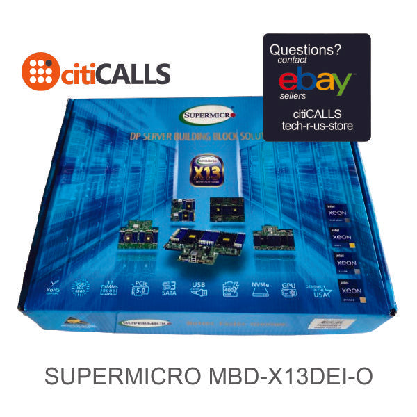 Supermicro MBD-X13DEI-O MB Xeon LGA4677 C741 16x DDR5 ECC SATA M.2 Dual GBe ETH