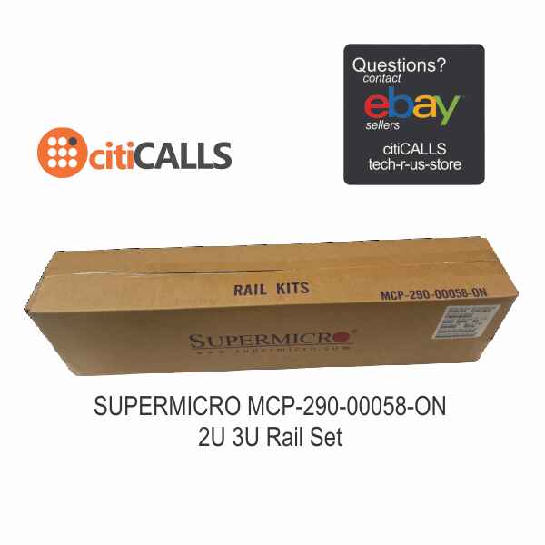 Supermicro MCP-290-00058-0N 2U/3U 17.2inch Rail Set Quick/Quick Accessory Retail