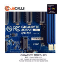Gigabyte MD72-HB3 Motherboard - Xeon LGA4189 Socket P+ C621A Max256G DDR4 E-ATX