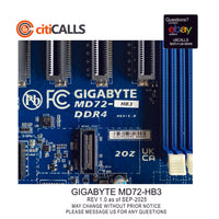 Gigabyte MD72-HB3 Motherboard - Xeon LGA4189 Socket P+ C621A Max256G DDR4 E-ATX