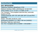 Audiocodes MP504/4S/SIP MediaPack 5xx analog VoIP gateway with 4 FXS SIP