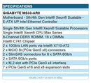 Gigabyte MS33-AR0 Motherboard - Emmitsburg LGA4677 Max128GB DDR5 EATX Brown Box