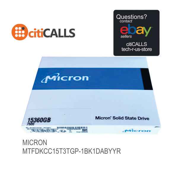 Micron MTFDKCC15T3TGP-1BK1DABYYR 7500 PRO - SSD - Read Intensive - 15.36 TB