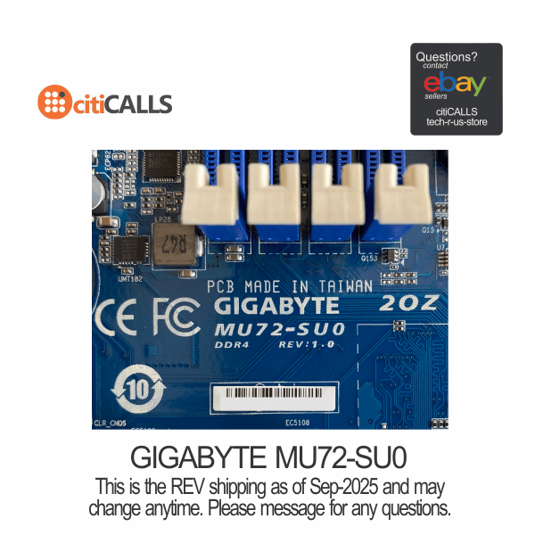 Gigabyte MU72-SU0 Motherboard Xeon LGA4189 Socket P+ C621A Max64G DDR4 ATX