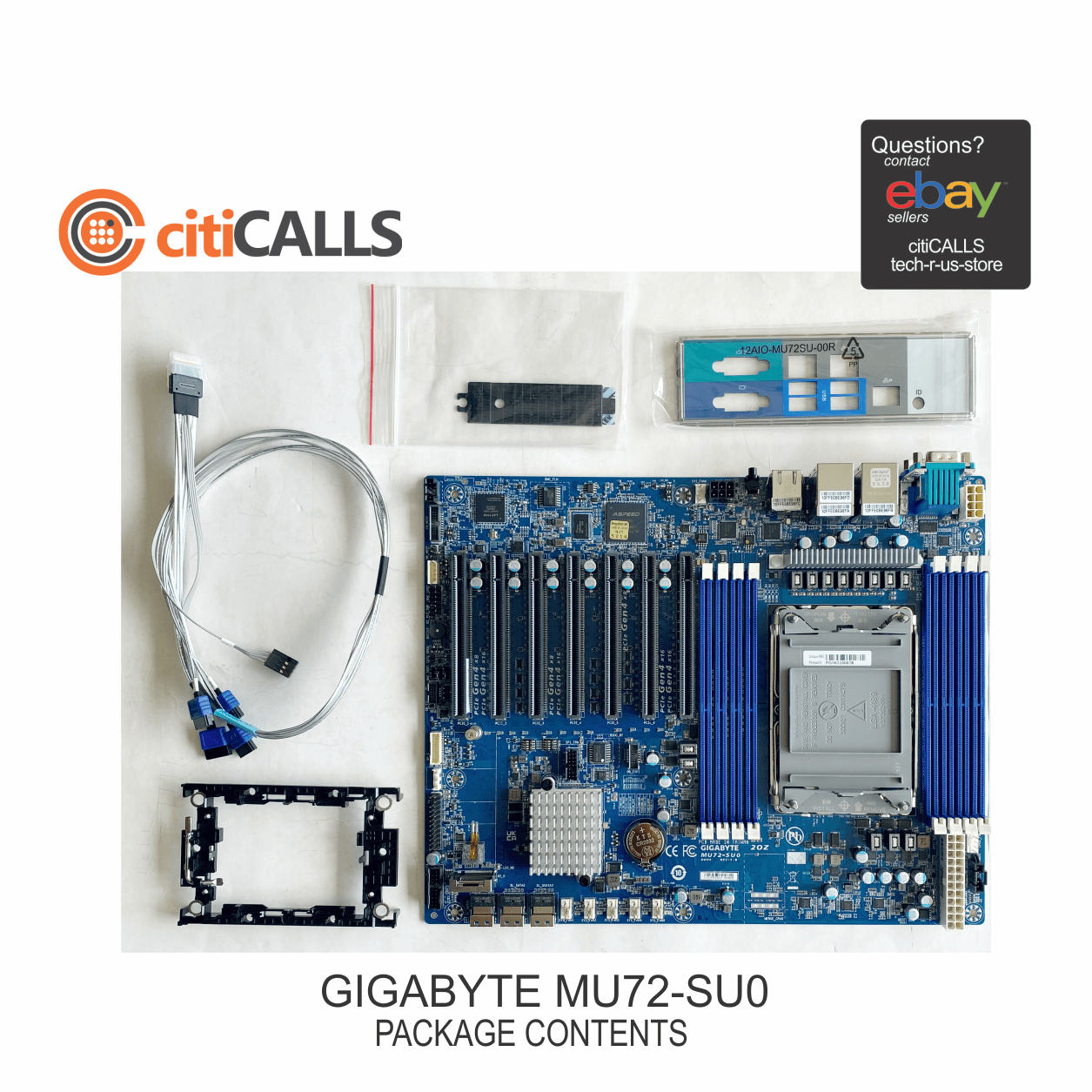 Gigabyte MU72-SU0 Motherboard Xeon LGA4189 Socket P+ C621A Max64G DDR4 ATX