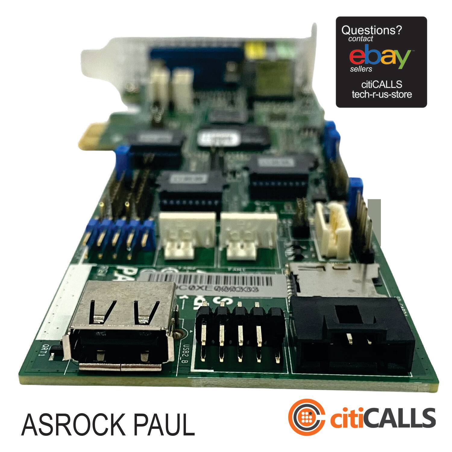 ASRock PAUL IO Low-profile PCIe IPMI card add-in-card ASPEED AST2500 Brown Box