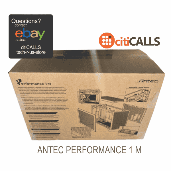 Antec PERFORMANCE 1 M BLACK 2 x 120 / 2 x 140mm Fans Support, PCIe 4.0 Riser