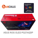 ASUS PG27AQDP ROG Swift OLED 27 inch 1440P Gaming Monitor - WOLED, QHD, 480Hz