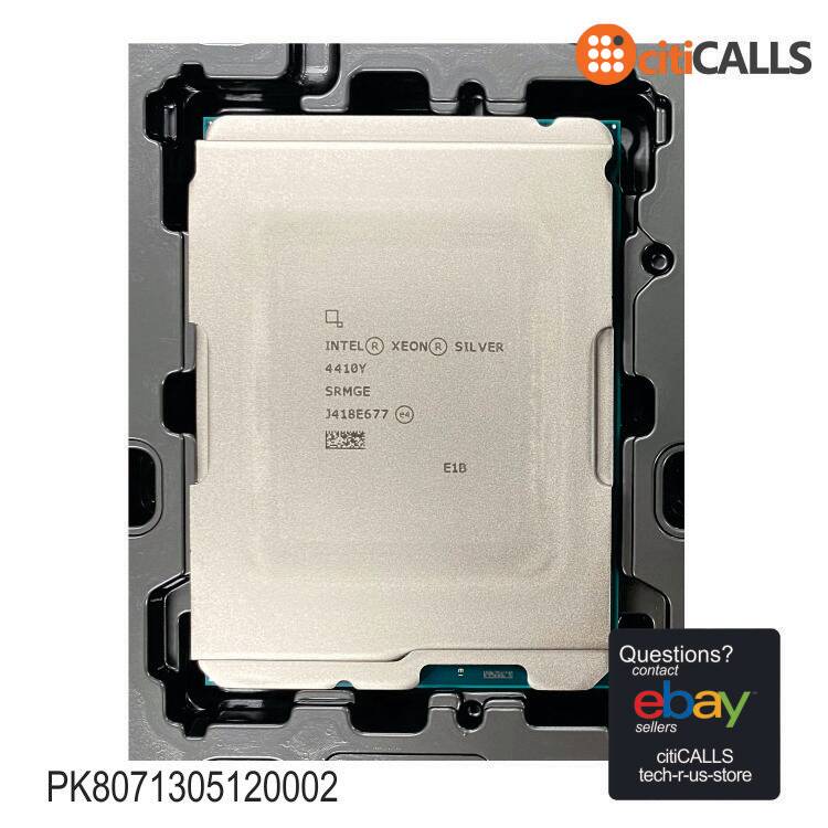 Intel PK8071305120002 CPU Xeon Silver 4410Y 12C 24T 2.0GHz 30M S4677 Tray