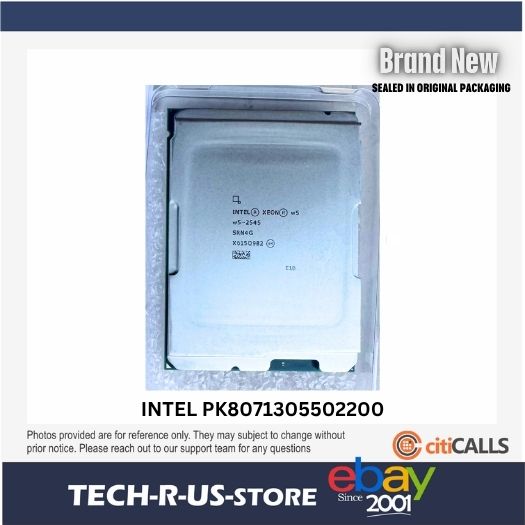 Intel PK8071305502200 Xeon w5-2545 CPU Processor 12 Cores 30M 3.50G LGA16A TRAY