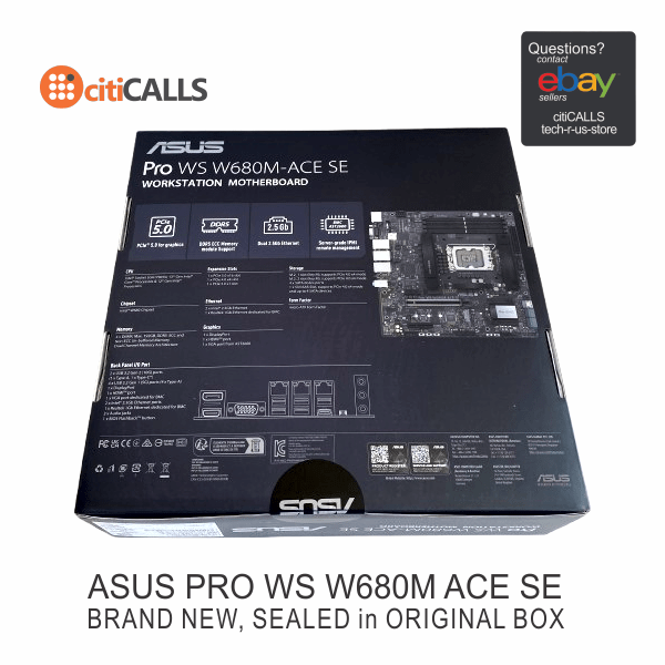 ASUS PRO WS W680M-ACE SE Motherboard - W680 LGA1700 Max.192GB DDR5 micro-ATX