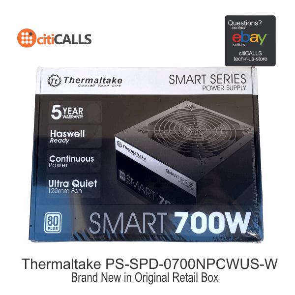 Thermaltake PS-SPD-0700NPCWUS-W Power Supply Smart 700W ATX 12V Active