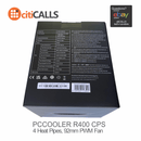 PCCOOLER R400 ARGB WH CPS CPU Air Cooler, 4 Heat pipes, vivified minimal fashion