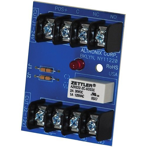 Altronix RBST Relay Module, 6/12/24VDC, DPDT Contacts at 1A/120VAC or 2A/28VDC