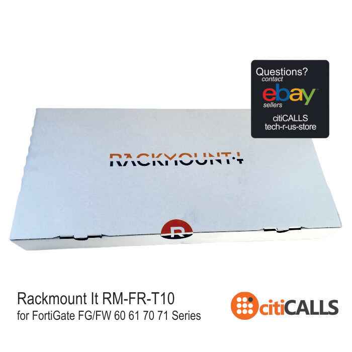 Rackmount It RM-FR-T10 19" 1U Mount for FortiGate FG/FW 60 61 70 71 Series White