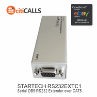 StarTech RS232EXTC1 DB9 RS232 Extender over CAT5 up to 3300ft