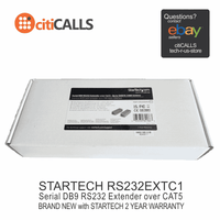 StarTech RS232EXTC1 DB9 RS232 Extender over CAT5 up to 3300ft