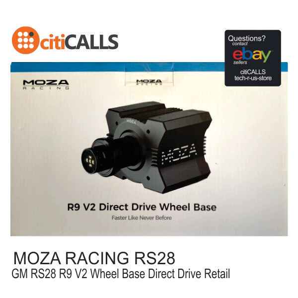 MOZA RACING RS28 Games R9 V2 Wheel Base Direct Drive Retail