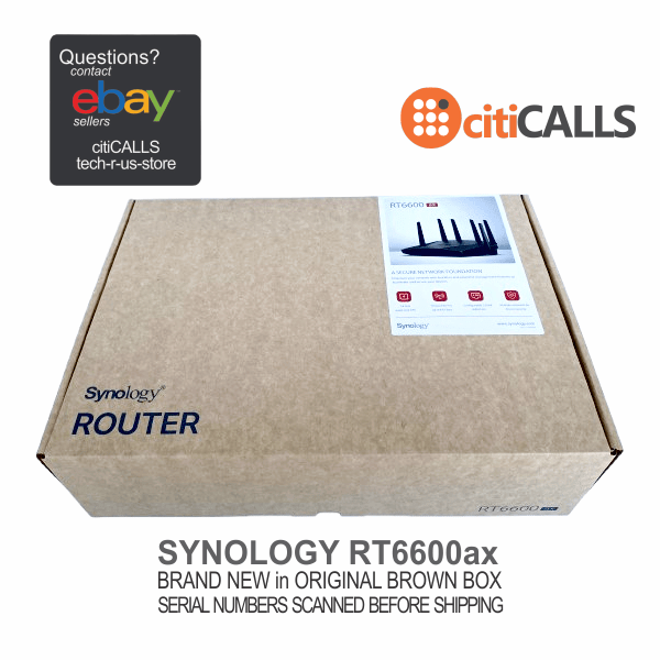 Synology RT6600AX RT6600ax Wi-Fi 6 IEEE 802.11ax Ethernet Wireless Router