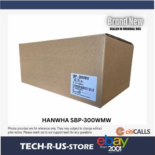 Hanwha SBP-300WMW Aluminum Gooseneck Wall Mount Bracket PT01-005154E White