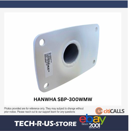 Hanwha SBP-300WMW Aluminum Gooseneck Wall Mount Bracket PT01-005154E White