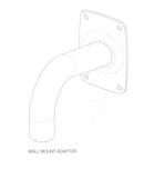 Hanwha SBP-300WMW Aluminum Gooseneck Wall Mount Bracket PT01-005154E White