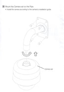Hanwha SBP-300WMW Aluminum Gooseneck Wall Mount Bracket PT01-005154E White