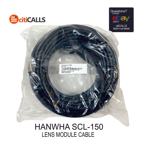 Hanwha SCL-150 Extension Cable for Remote Head Lens 15meters (49.2 ft)