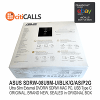 Asus SDRW-08U9M-U/BLK/G/AS/P2G ZenDrive SDRW-08U9M-U DVD-Writer External Black