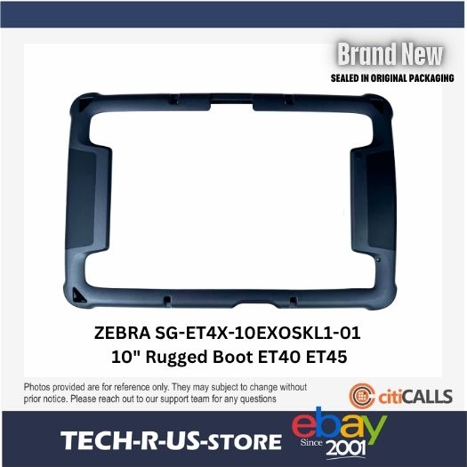 Zebra SG-ET4X-10EXOSKL1-01 Rugged Boot Exoskeleton for 10" ET40 and ET45 Tablet