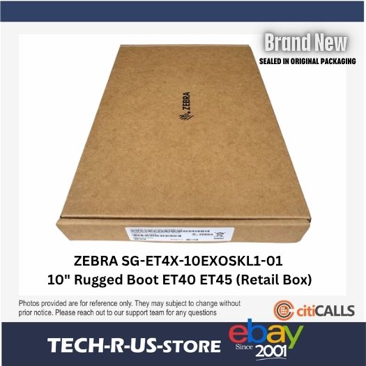 Zebra SG-ET4X-10EXOSKL1-01 Rugged Boot Exoskeleton for 10" ET40 and ET45 Tablet