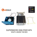 Supermicro Fan SNK-P0051AP4 4U Active Xeon CPU Heat Sink for X9 LGA1155/1150