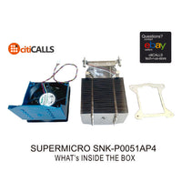 Supermicro Fan SNK-P0051AP4 4U Active Xeon CPU Heat Sink for X9 LGA1155/1150