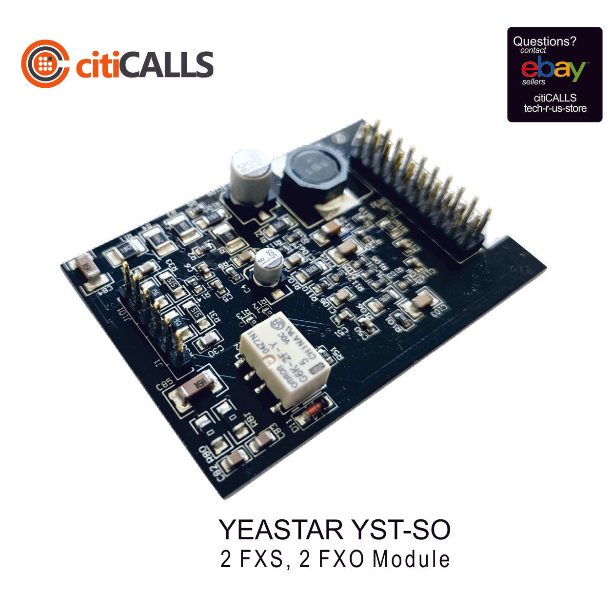 Yeastar YST-SO 2M SO2 Analog 1 FXO 1 FXS Module for S20 S200 S300 P550 P560 P570