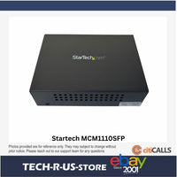StarTech MCM1110SFP Gigabit Ethernet RJ45 Fiber Media Converter w Open SFP TAA