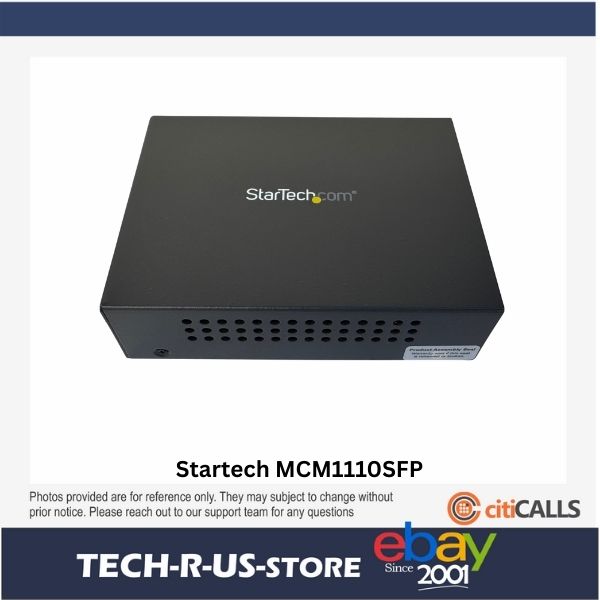 StarTech MCM1110SFP Gigabit Ethernet RJ45 Fiber Media Converter w Open SFP TAA