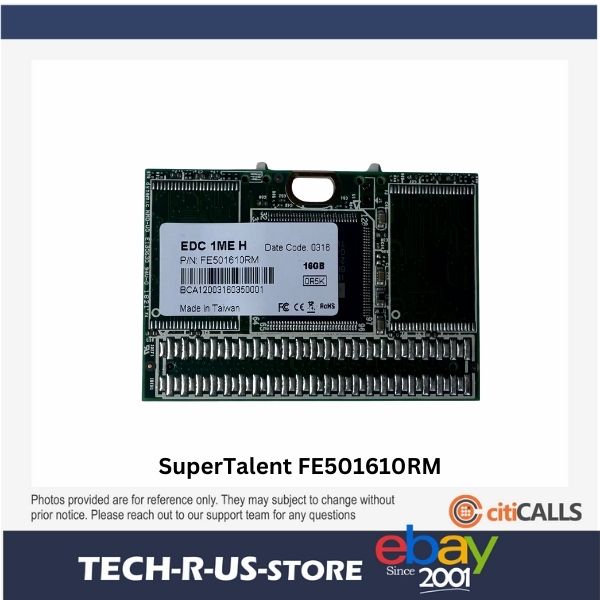 Super Talent FE501610RM Flash Disk Module 16 GB 44-pin IDE Horizontal SSD