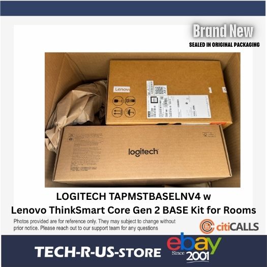 Logitech TAPMSTBASELNV4 Tap + Lenovo ThinkSmart Core Gen 2 BASE Kit for Rooms