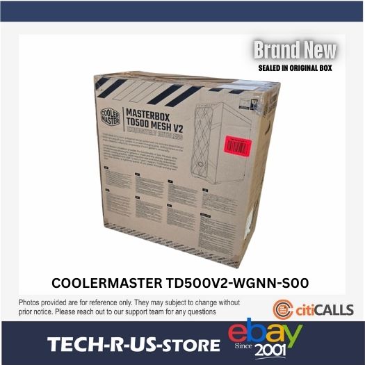 Cooler Master TD500V2WGNNS00 MasterBox TD500 Mesh V2 Gaming Computer Case
