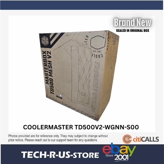 Cooler Master TD500V2WGNNS00 MasterBox TD500 Mesh V2 Gaming Computer Case