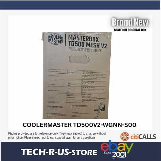 Cooler Master TD500V2WGNNS00 MasterBox TD500 Mesh V2 Gaming Computer Case