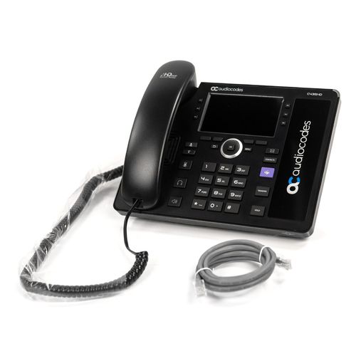 Audiocodes TEAMS-C435HD-R C435HD IP Phone Corded Wall Mountable, Desktop - Black