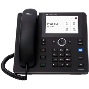 Audiocodes TEAMS-C455HDPS C455HD IP Phone Corded - Wall Mountable - Black - VoIP