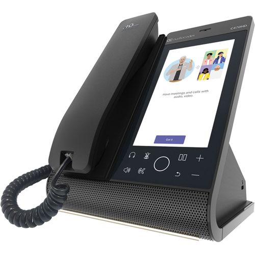 Audiocodes TEAMS-C470HDPS-DBW C470HD IP Phone Corded/Cordless - Bluetooth, Wi-Fi