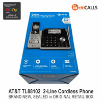AT&T TL88102 2-Line Handset Answering System w Dual Caller ID/Call waiting