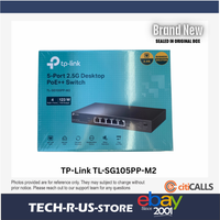 TP-Link TL-SG105PP-M2 5-Port 2.5G Desktop Switch with 4-Port PoE++ 5.0 Ports