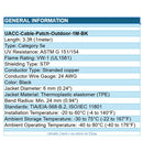 Ubiquiti Networks UACC-CABLE-PATCH-OUTDOOR-1M-BK UISP Patch Cable Outdoor Cat 5e