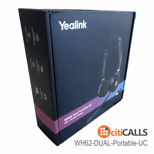 Yealink WH62-DUAL-Portable-UC 1208644 UC Std DECT Wireless Headset