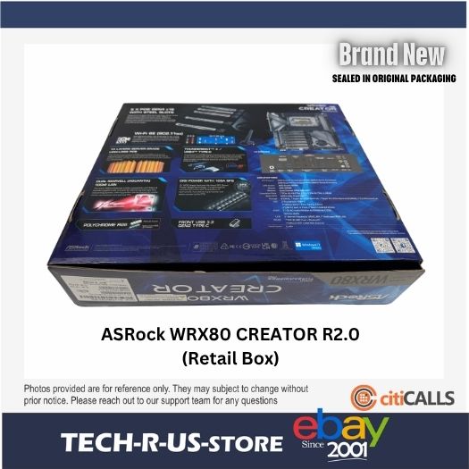 ASRock WRX80 Creator R2.0 Motherboard - AMD WRX80 Socket sWRX8 Max2048GB DDR4
