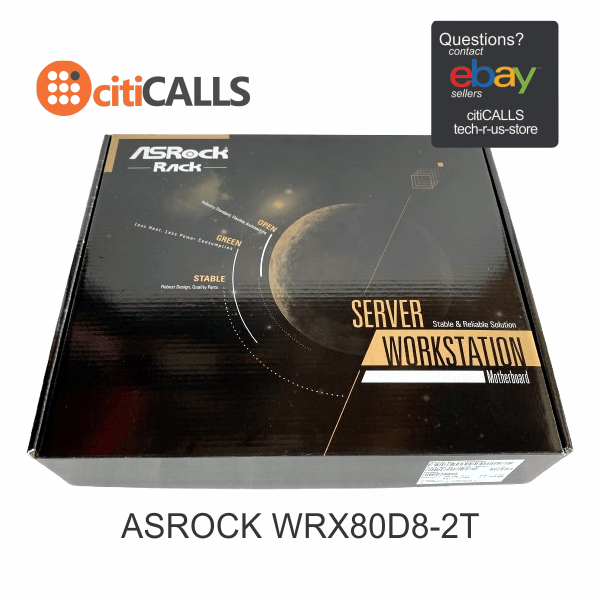 ASRock WRX80D8-2T Motherboard AMD WRX80 Socket SP3 LGA4094 Maximum 128GB DDR4